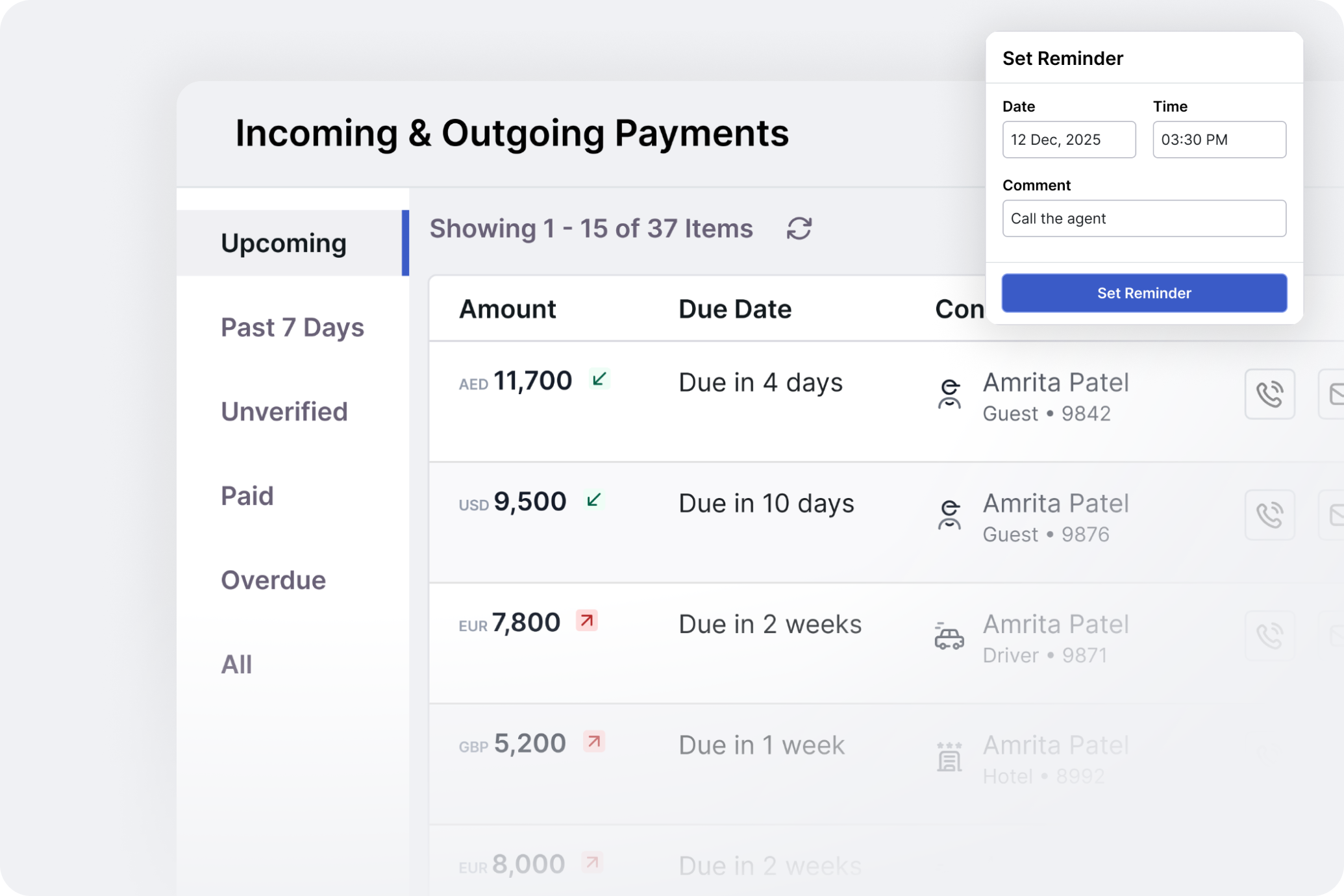 Real-Time Payment Tracking Preview
